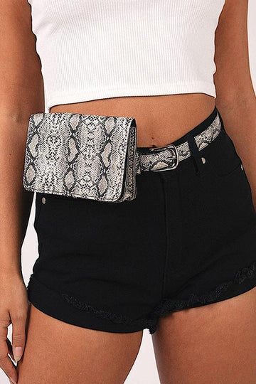 Snakeskin Belt Bag