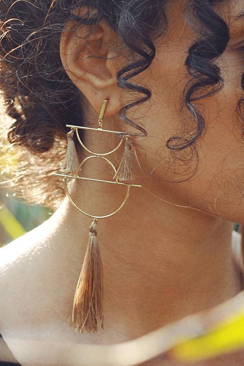 Geometry Tassels Earring