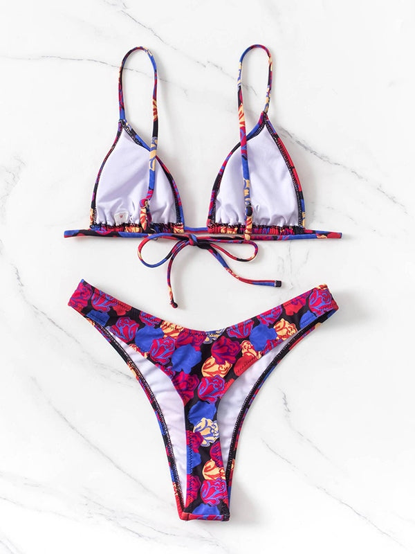 Floral Print Bikini Set