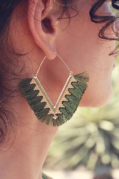 Tassels V Earring