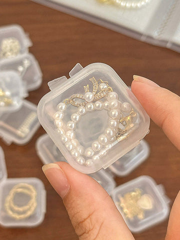 10pcs Small Clear Jewelry Box