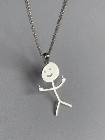 Funny Doodle Pendant Necklace